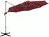 Costway Ampelschirm Ø330cm neigbar 360° drehbar UPF 50+ Rot (ZB33707DQDE)
