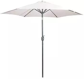 Greemotion Sonnenschirm rund beige neigbar &Oslash; 270,0 cm