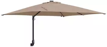 vidaXL Garten-Sonnenschirm Taupe 248,5x247,5x160cm