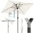 Sekey Sonnenschirm 300 x 200 cm Rechteckig mit LED Solar Beleuchtung (UB215)