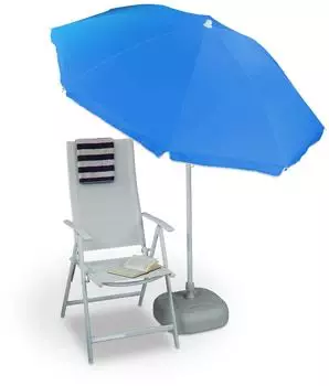 Relaxdays Sonnenschirm 180 cm BLilau (10020901_45)
