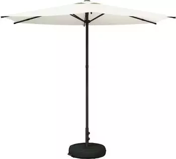 vidaXL Garten-Sonnenschirm 270 x 270 cm Polyester Rechtwinklig Creme (42036222)