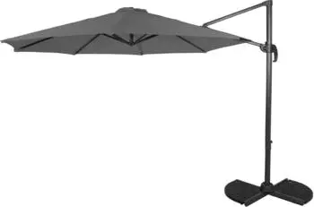 Deluke Ampelschirm Anthrazit Metall 300x356 cm (DHA470-02)