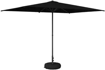 vidaXL Garten-Sonnenschirm 200 x 300 cm Polyester Rechtwinklig Schwarz (42036209)