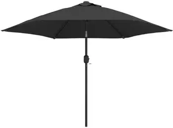 furnicato Sonnenschirm mit Metall-Mast 300 cm Anthrazit (800001474348)