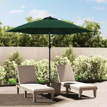 furnicato Strandschirm Sonnenschutz Gr&uuml;n 300 cm