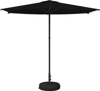 vidaXL Garten-Sonnenschirm 270 x 270 cm Polyester Rechtwinklig Schwarz (42036227)