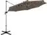 Costway Ampelschirm Ø330cm neigbar 360° drehbar UPF50+ braun (ZB33707ORDE)