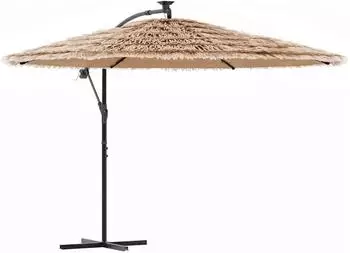 vidaXL Sonnenschirm mit Stahlmast Braun 290x290x238 cm (4005082)