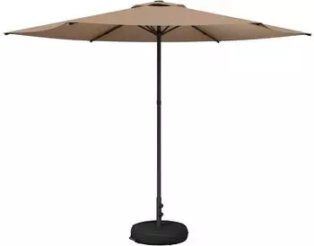 vidaXL Garten-Sonnenschirm 300 x 300 cm Polyester Rechtwinklig Taupe (42036232)