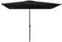 furnicato Sonnenschirm mit Metall-Mast 300x200 cm Schwarz