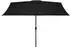 furnicato Sonnenschirm mit Metall-Mast 300x200 cm Schwarz