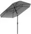 Outsunny Sonnenschirm Polyester Aluminium Dunkelgrau 2,33 x 2,33 x 2,4 m (DE84D-386V00CG0431)