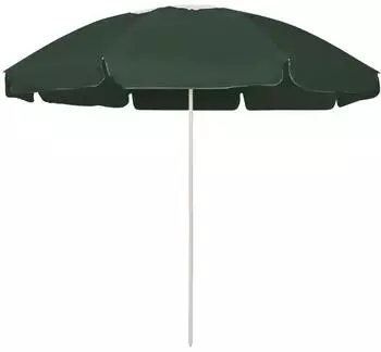 vidaXL Strandschirm Kippbar Gr&uuml;n 240cm (314713)