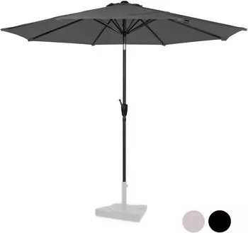 VONROC Recanati Sonnenschirm rund, neigbar, &Oslash;300cm, grau (GP503XX_GREY)