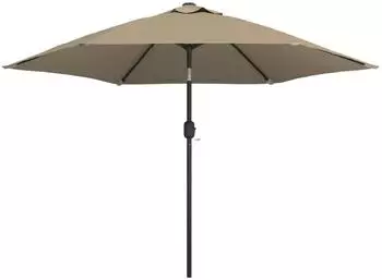furnicato Sonnenschirm mit Metall-Mast 300 cm Taupe