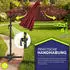 tillvex Round offset parasol 330 cm with LED rot