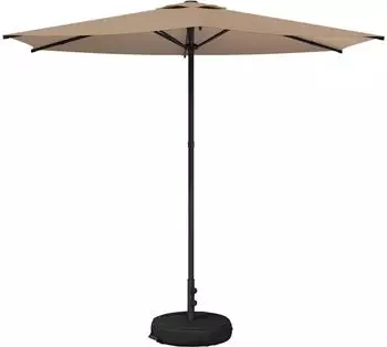vidaXL Garten-Sonnenschirm 270 x 270 cm Polyester Rechtwinklig Taupe (42036223)