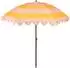 MICA Decorations Neigbarer Sonnenschirm Streifenmuster Polyester/Stahl Rosa/Orange 238x Ø195cm