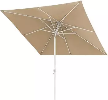 Paramondo interpara Sonnenschirm quadratisch 3x3m, Polyester, creme/wei&szlig; (interpara)