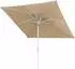 Paramondo interpara Sonnenschirm quadratisch 3x3m, Polyester, creme/weiß (interpara)