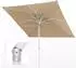 Paramondo interpara Sonnenschirm quadratisch 3x3m, Polyester, creme/weiß (interpara)