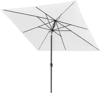 Paramondo interpara Sonnenschirm quadratisch 3x3m, Polyester, weiß/anthrazit (interpara)