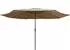 furnicato Sonnenschirm mit Metall-Mast 390 cm Taupe