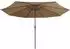 furnicato Sonnenschirm mit Metall-Mast 390 cm Taupe