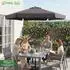Sekey Sonnenschirm rund 200cm, knickbar, UV50+ (200x200cm)