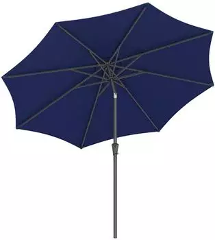 Songmics Sonnenschirm &Oslash;300cm UPF 50+, beidseitig knickbar, marineblau (GPU30BU)