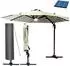 Brast Ampelschirm Alu Ø300cm beige mit LED-Beleuchtung, UV50+