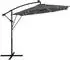ML-Design Ampelschirm Ø300cm LED Solar, anthrazit, Aluminium, UV50+, 360° drehbar (490018124)