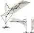 Songmics Ampelschirm 270x270cm UPF 50+, 360° drehbar, cremeweiß