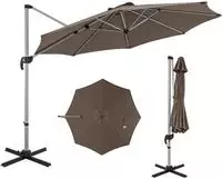 Sonnenschirm Ampelschirm &Oslash;325cm Mit Kurbel & Neigungsverstellung