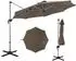 LuxusKollektion Ampelschirm Ø325cm mit Kurbel, UV-Schutz, wasserabweisend, 360°