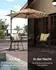 Songmics Ampelschirm ∅300cm, 28 Solar-LED-Leuchten, UPF 50+, 360° drehbar, kamelbraun