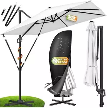 Kesser Ampelschirm SUN XL 300x300cm, 360&deg; drehbar, UV50+ (SUN XL)