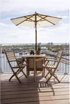 Cinas Mood/Ellen Balkon-Sonnenschirm rund &Oslash;180cm, off-white (8593971)