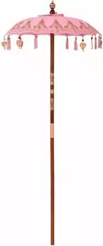 vidaXL Balinesischer Sonnenschirm rosa 125x125x260cm (42006468)
