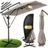 Kesser Holly Ampelschirm LED Solar, Aluminium, Ø350cm (Holly)