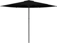vidaXL Gartensonnenschirm 300 x 300 cm Polyester Rechtwinklig Schwarz