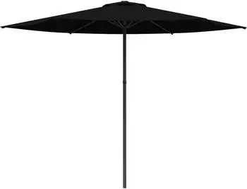 vidaXL Gartensonnenschirm rechteckig 300x300cm Polyester schwarz