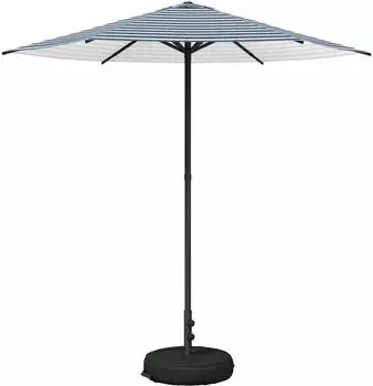 vidaXL Gartenschirm mit Fu&szlig;, Polyester, 230x230cm