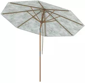 Costway Sonnenschirm Ø270cm, Holz, beidseitig 30° neigbar, grün (ZB34910SZ)