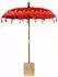 vidaXL Balinesischer Sonnenschirm mit Sockel, rot, 185x185x260cm