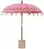 vidaXL Balinesischer Sonnenschirm mit Sockel rosa 215x215x260cm