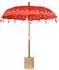 vidaXL Balinesischer Sonnenschirm mit Sockel rot 215x215x260cm