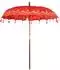 vidaXL Balinesischer Sonnenschirm mit Sockel rot 215x215x260cm