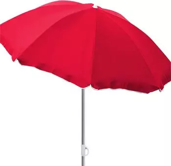Mojawo Sonnenschirm rund, knickbar, Nylon, rot, &Oslash;1,80m (mmc180n-rot)